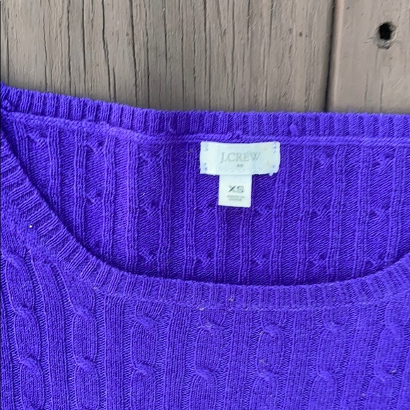 J. Crew purple sweater size XS - Picture 2 of 5